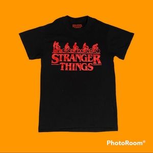 Netflix Stranger Things Simple Red Logo T-Shirt